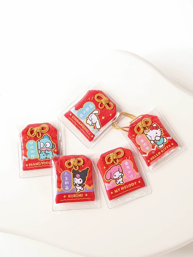 Sanrio Omamori Chinese Style Lucky Hope | Hello Kitty My Melody Kuromi Cinnamoroll Hangyodon - Kawaii items KawaiiGiftLand