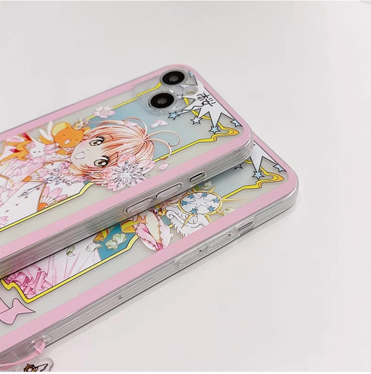 CardCaptorSakura Card Version Part 1 | Chinese Dress & Sakura - iPhone Case 6 7 8 PLUS SE2 XS XR X 11 12 13 14 15 16 Pro Promax 12mini 13mini KawaiiGiftLand
