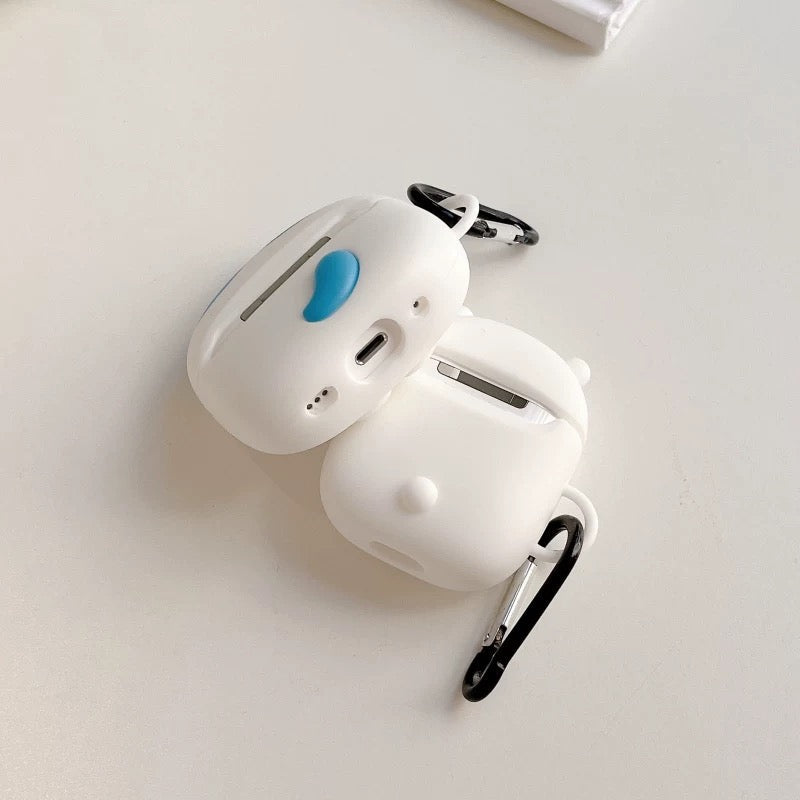 Japanese Cartoon ChiiKawa Silicon Airpods Case with Keychain | Chiikawa Hachiware Usagi - AirPods AirPodsPro AirPods3 AirPods4 Case KawaiiGiftLand