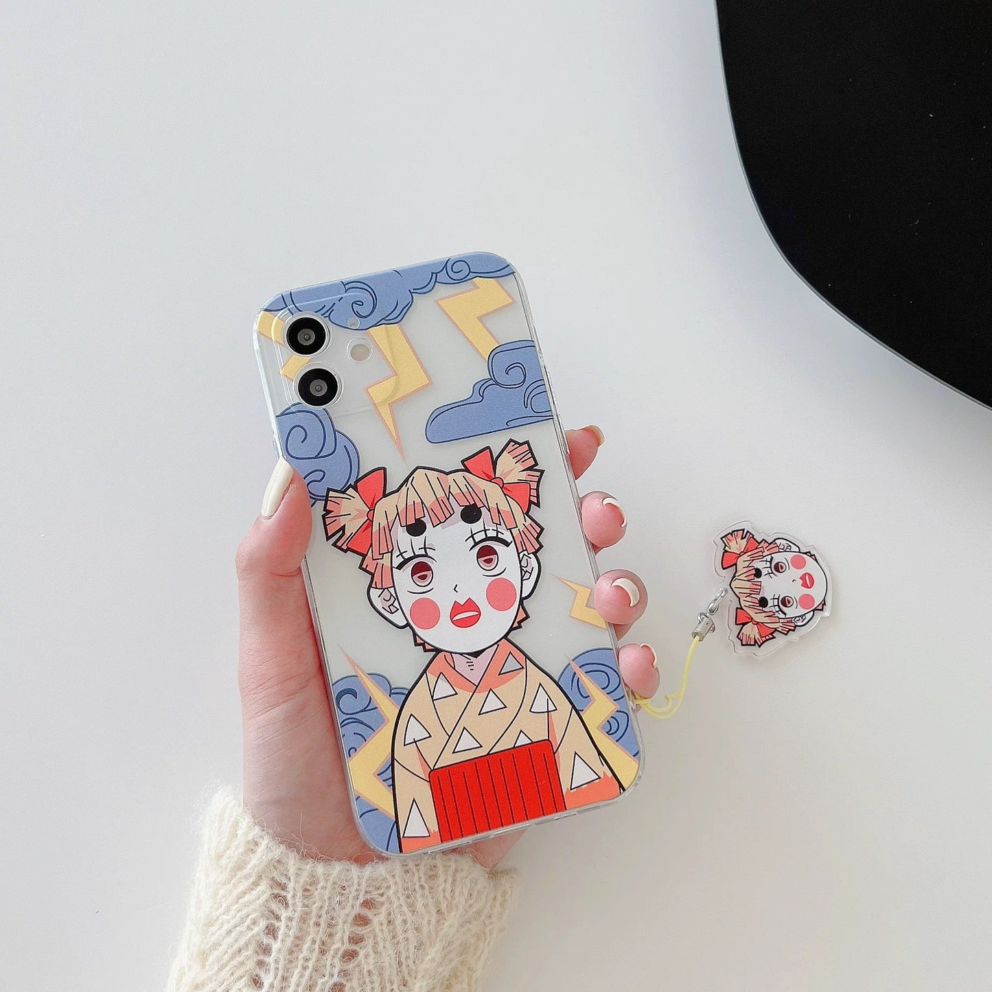 Japanese Anime Kimetsu no Yaiba Demon Slayer Girl Look | Tanjiro Zenitsu  Inosuke - iPhone Case 7 8 PLUS SE2 XS XR X 11 12 13 14 Pro Promax 12mini 13mini KawaiiGiftLand