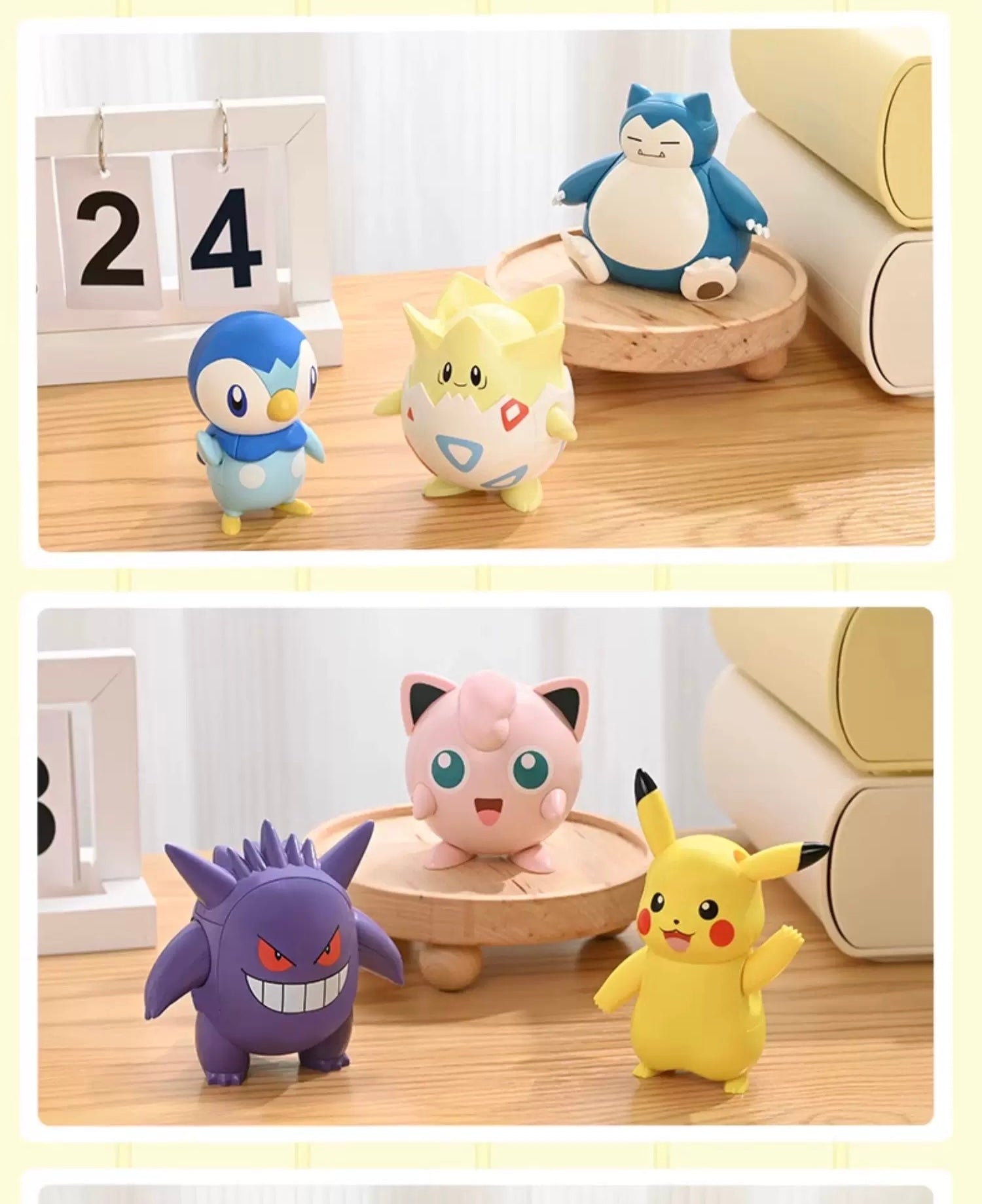 Pokemon Character Vivid Kuppy Build Blocks | Pikachu Jigglypuff Snorlax Piplup Togepi Genger - Moveable Building Blocks Toy Collections KawaiiGiftLand
