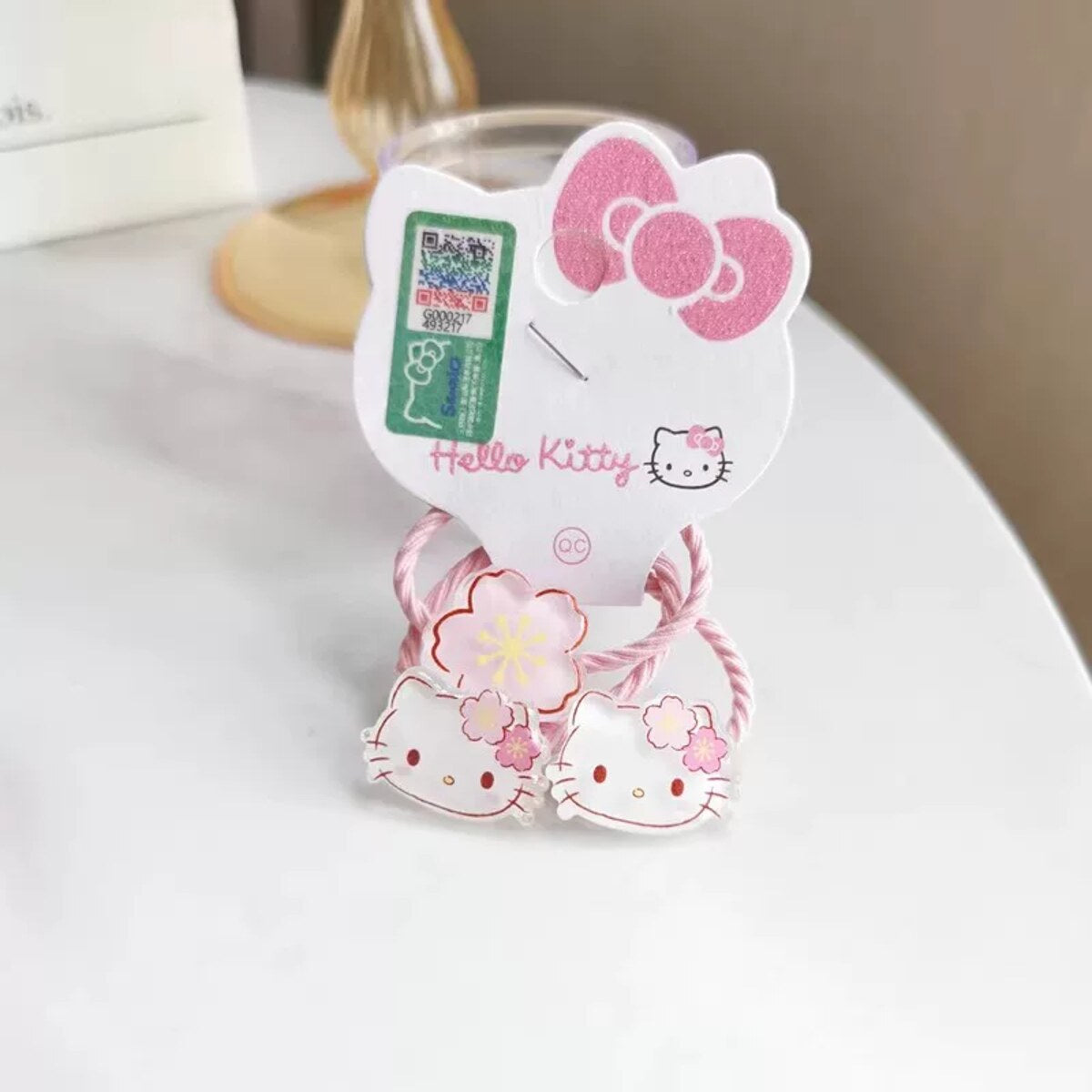 Cherry Blossom Hair Ties Set of 3