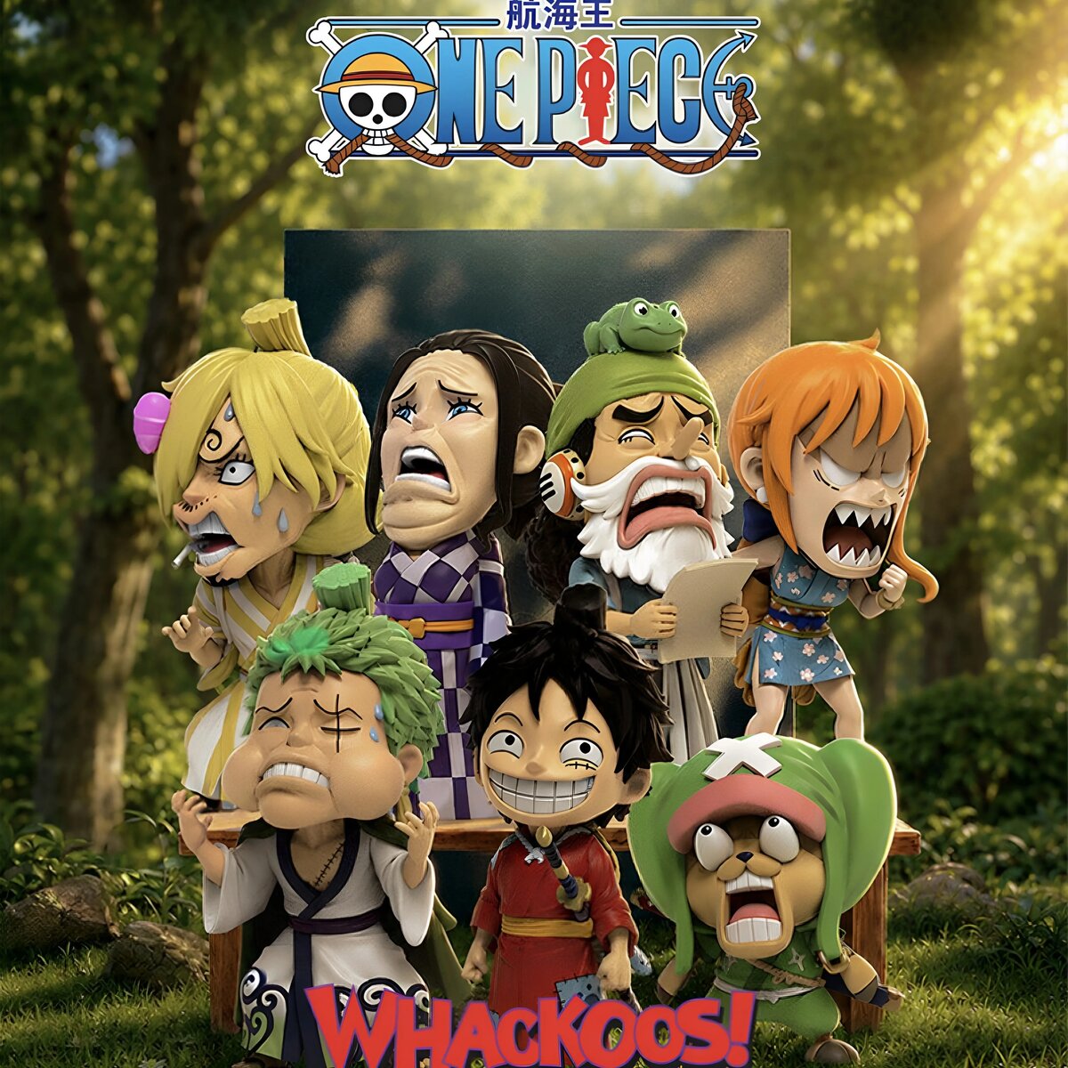 Whackoos One Piece Silly Faces Series Wano Country group key visual