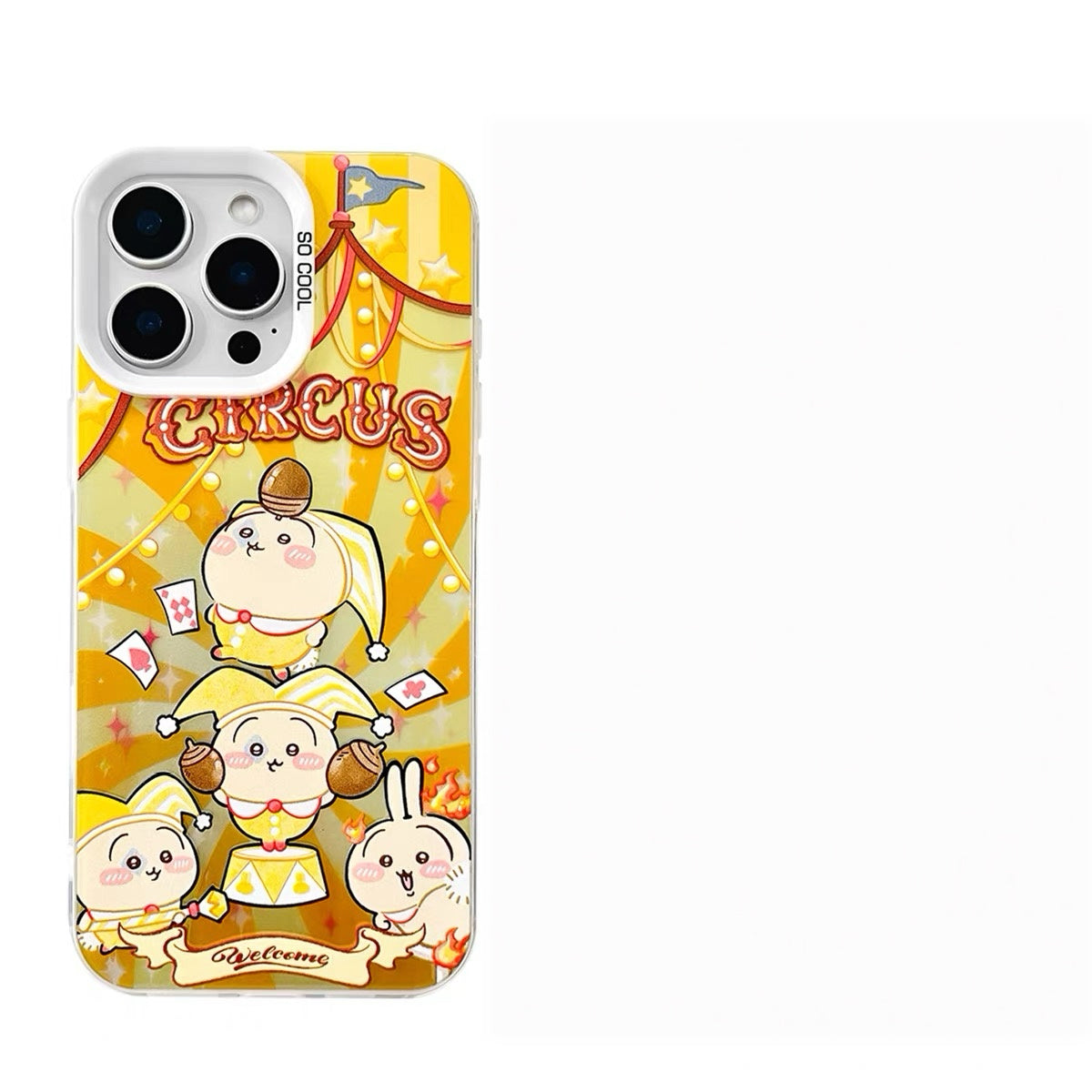 Japanese Cartoon ChiiKawa Circus Laser Case | ChiiKawa Hachiware Usagi Momonga - Phone Case Samsung Galaxy S26 S25 S24 S23 S22 S21 FE Ultra Edge