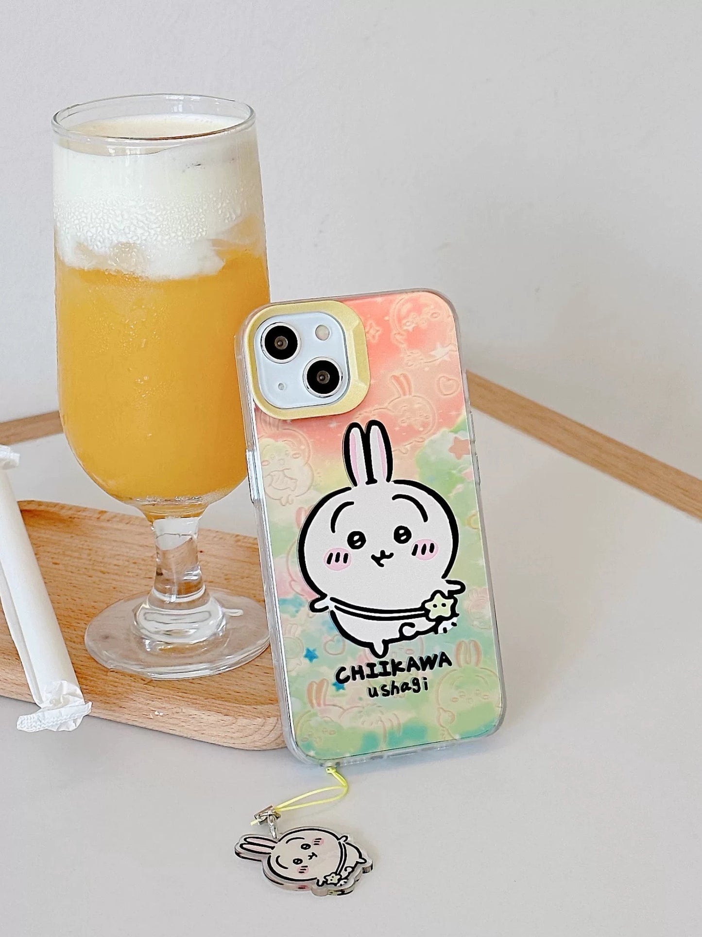 Japanese Cartoon iPhone Case with Strap | Laser Outing ChiiKawa Hachiware Usagi Momonga - iPhone CasePhone Case  7 8 PLUS SE2 XS XR X 11 12 13 14 15 16 Pro Promax 12mini 13mini KawaiiGiftLand