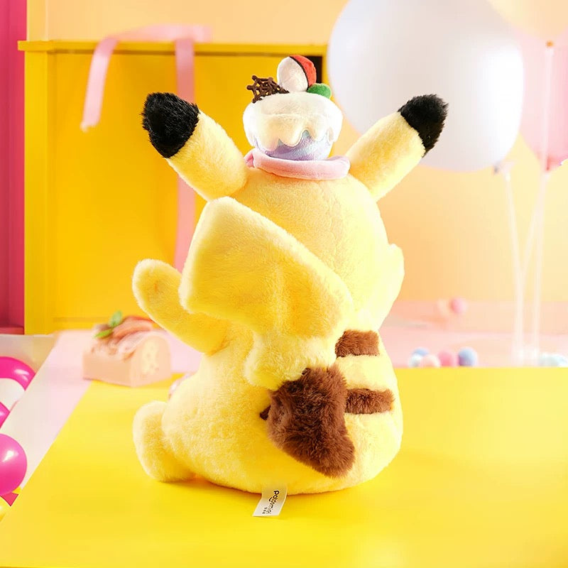 Japan Cartoon Pokemon Happy Party Plush Doll | Pikachu - Mascot Felt Plush Doll  Kawaii Decoration KawaiiGiftLand