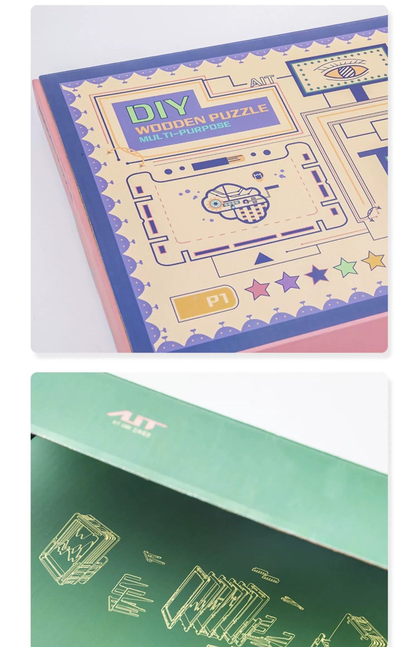 DIY Wooden Jigsaw Puzzle Multi-Purpose World Famous Paintings | SunFlower - Art Frame Home Decoration Gift