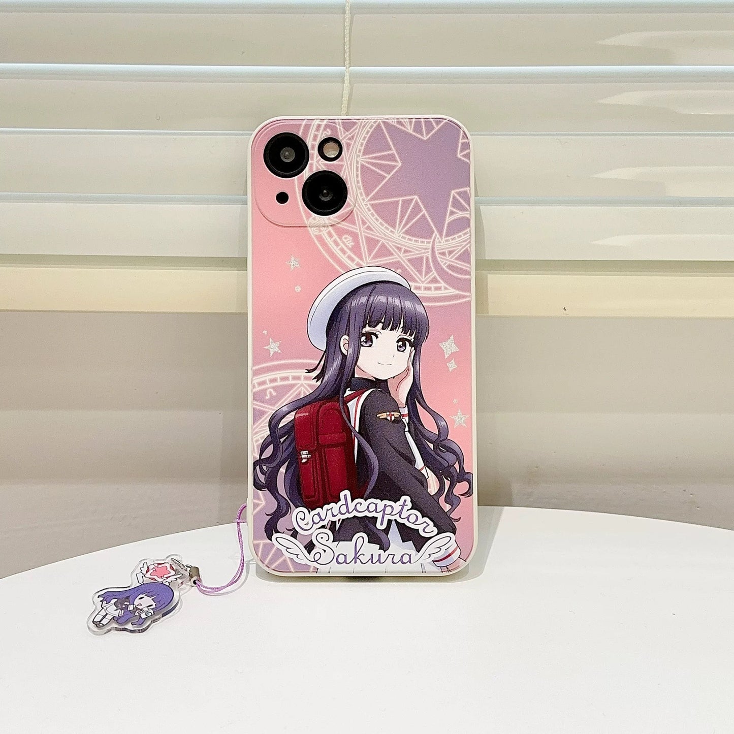 CardCaptorSakura Colourful White Case | Sakura Tomoyo Cerberus - iPhone Case 7 8 PLUS SE2 XS XR X 11 12 13 14 15 16 Pro Promax 12mini 13mini KawaiiGiftLand