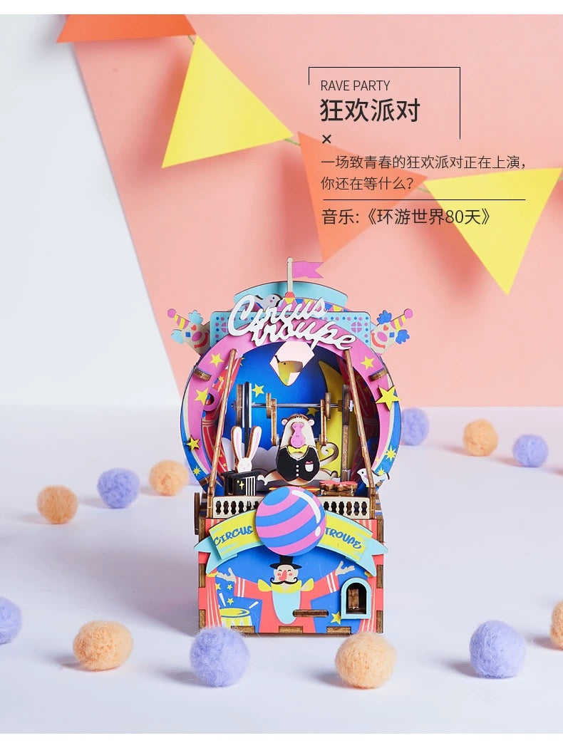 Craft Kits Wooden Music Box | Playful & Fun - DIY Handmade Mini World Miniature Gift