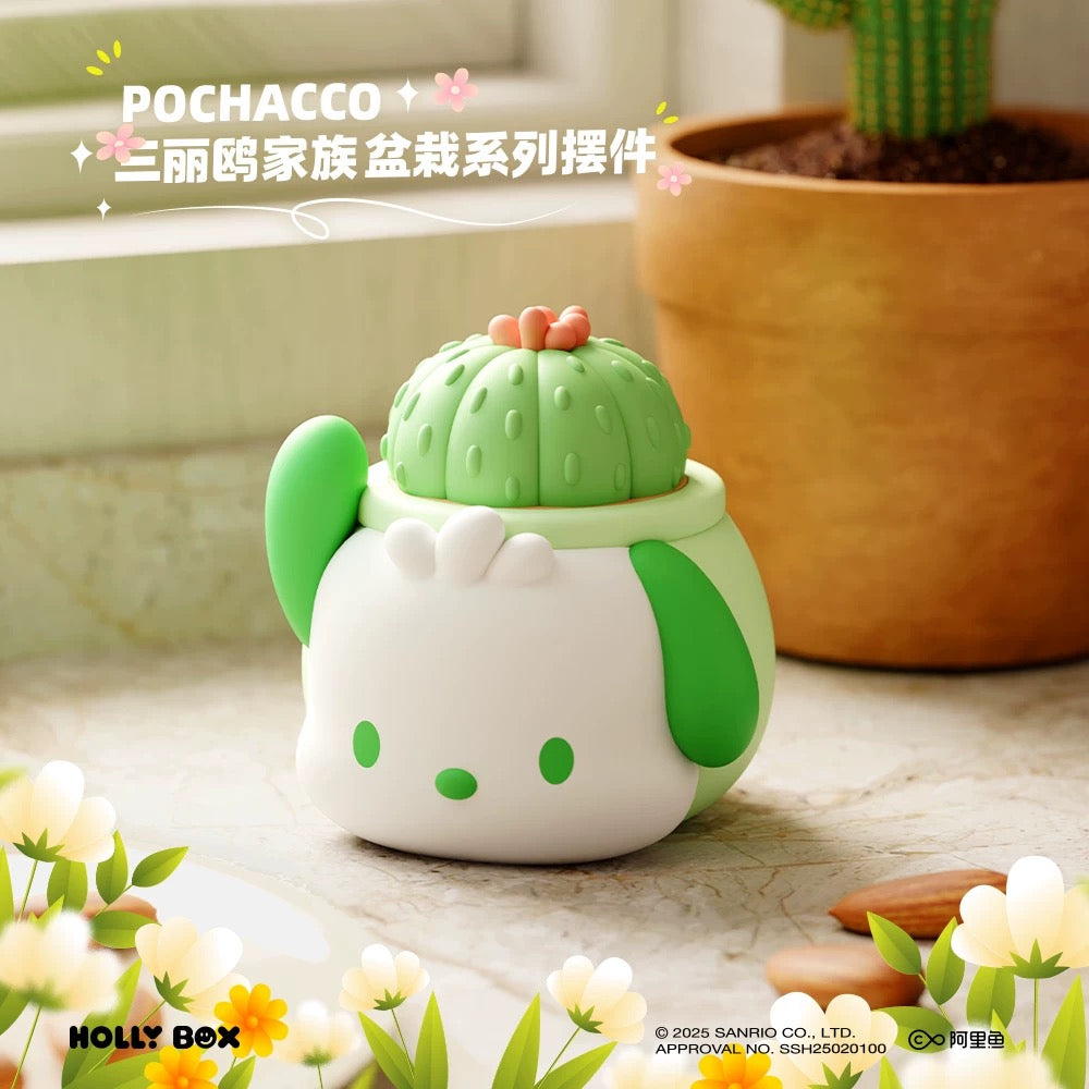 Sanrio Characters Potted Series Of Ornaments | Hello Kitty My Melody Kuromi Cinnamoroll Pompompurin Pochacco - Collectable Toys Kawaii Items - KawaiiGiftLand