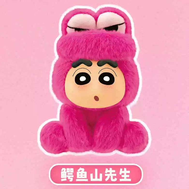 Japanese Cartoon Crayon Shin-chan Cosplay Sitting Series 1 Keychain | Sheep ChocoBi Kappa Rabbit Shiro Monkey Action Kamen - Figure Collectable Toys Mystery Blind Box