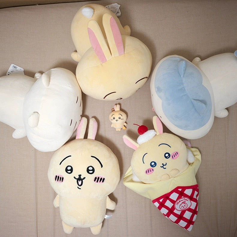 Japan ChiiKawa Laydown Giant Plush Doll | ChiiKawa Hachiware Usagi - 43cm Plush Doll Kawaii items Room Decoration doll KawaiiGiftLand