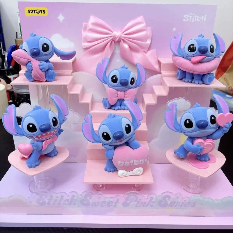 52TOYS x Stitch Sweet Pink Series | Love and Heart - Figure Collectable Toys Mystery Blind Box