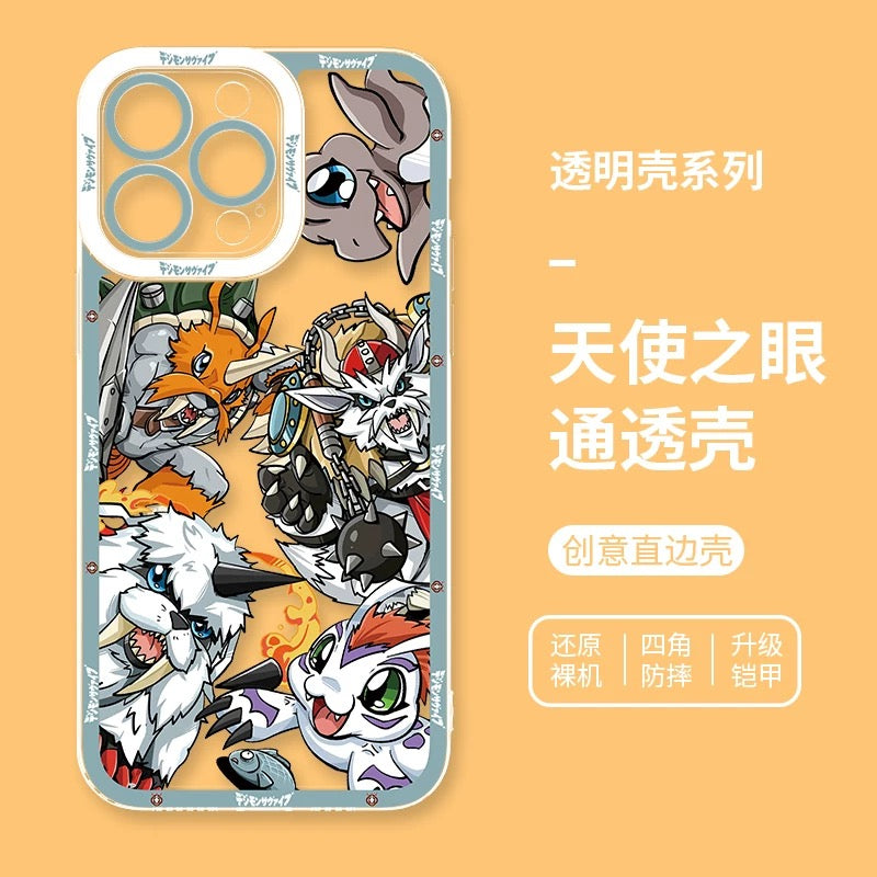 Anime Digimon Digital Monster Evolution Verison | Gomamon - iPhone Case 6 7 8 PLUS SE2 XS XR X 11 12 13 14 15 16 16e Pro Promax 12mini 13mini