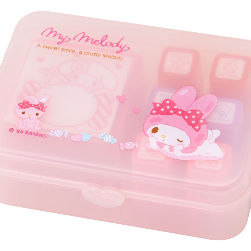 Sanrio Japan My Melody Stamp Set with Oil Ink - Kawaii Stationery KawaiiGiftLand