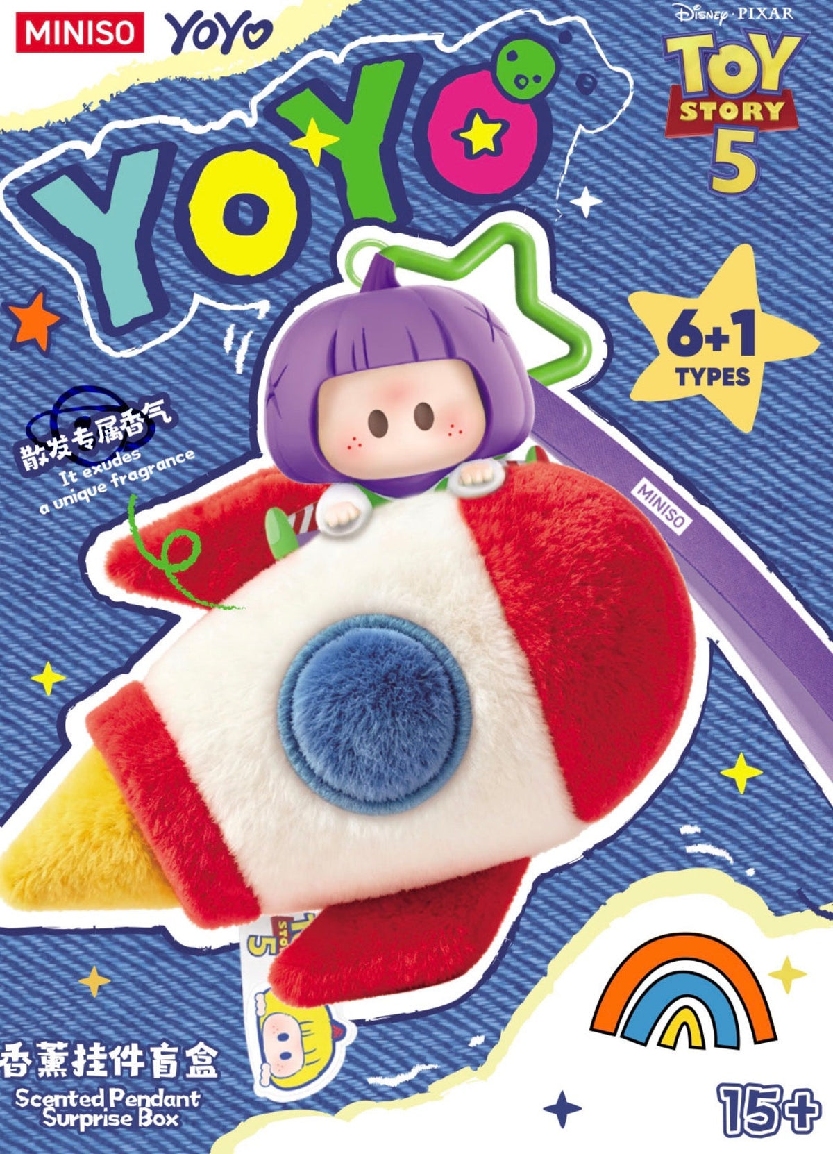 YOYO Chan x Toy Story 미니 피규어 | YOYO Collection 향기 펜던트 - 컬렉터블 토이 미스터리 블라인드 박스