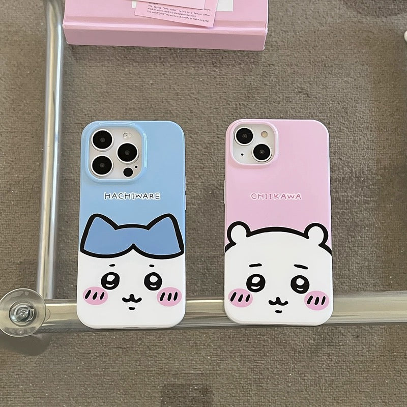 Japanese Cartoon ChiiKawa Hachiware Usagi iPhone Case 11 12 13 14 15 Pro Promax KawaiiGiftLand