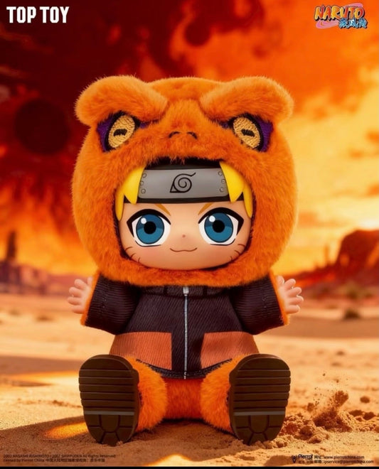 TopToy X Naruto Ninja Part 2 Series Limited Edition | Naruto Shippuuden Cute Beast Naruto Sasuke Itachi Orochimaru Jiraiya Tsunade Kurama - Vinyl Face Plush Doll Figure Keychain Collectable Toys Mystery Blind Box