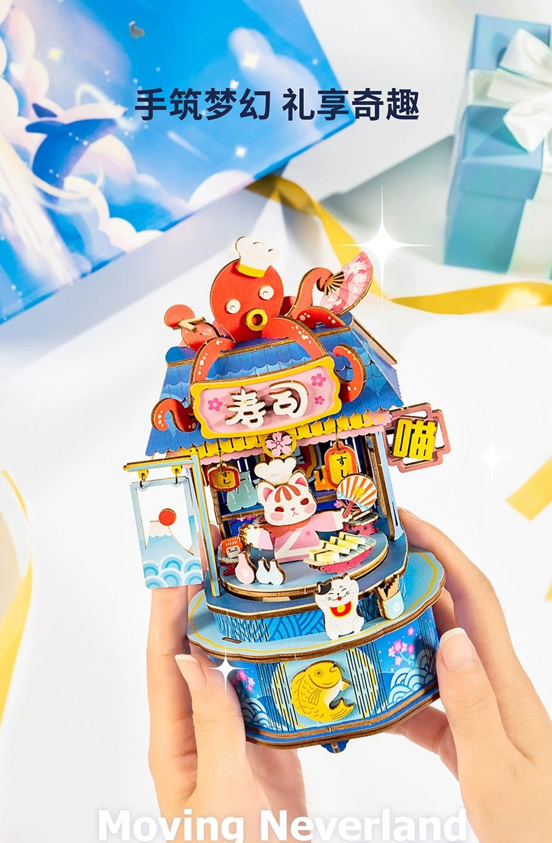 Craft Kits Wooden Music Box | Mystery Night Dreams - DIY Handmade Mini World Miniature Gift