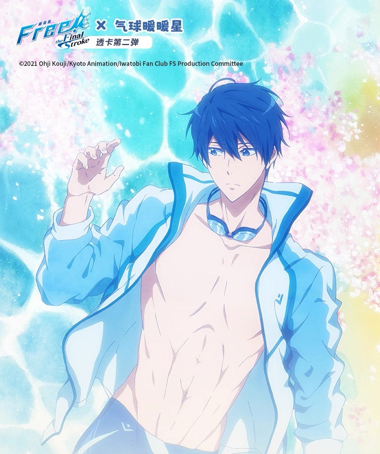 Japanese Anime Free! Iwatobi Swim Club Colourful Child & Teenage Series Card Part 2 | Haruka Makoto Rin Nagisa Rei Kirishima Sosuke - Cute Kawaii Item Blind Bag