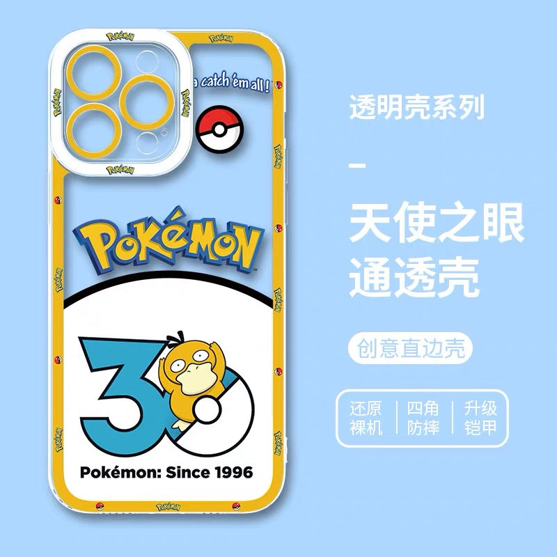 Japan Cartoon Pokemon 30 Anniversary Part2 | Garchomp Bulbasaur Latios Psyduck Metagross Kyogre Eevee Tyranitar 8 Styles - iPhone Case PLUS SE2 XS XR X 11 12 13 14 15 16 16e 17 17e 18 Pro Promax 12mini 13mini