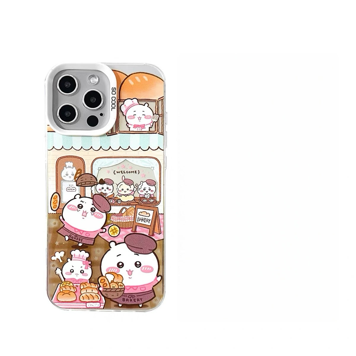 ちいかわパンカフェレーザーケース | ちいかわ ハチワレ うさぎ - iPhoneケース 11 12 13 14 15 16 16e 17 17e Pro Promax