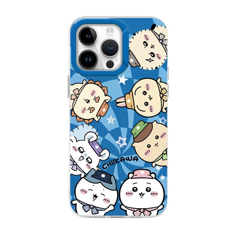 Japanese Cartoon Chiikawa Group | Magic Girl & Party Group - iPhone Case 7 8 PLUS SE2 XS XR X 11 12 13 14 15 16 16e Pro Promax 12mini 13mini KawaiiGiftLand