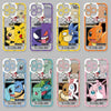 Japan Cartoon Pokemon Half Face Version | Pichu Pikachu Gastly Gengar Psyduck Golduck Charmander Charizard Squirtle Blastoise Bulbasaur Venusaur Eevee Sylveon Jigglypuff Wigglytuff - iPhone Case PLUS SE2 15 16 16e 17 17e Pro Promax 12mini 13mini