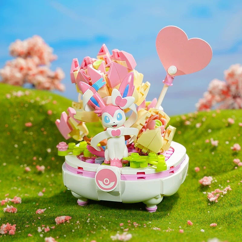Pokemon Flowerpot Potted Plant Part 2 | Pikachu Togepi Sylveon Sprigatito Fuecoco Quaxly - Building Blocks Toy Collections KawaiiGiftLand