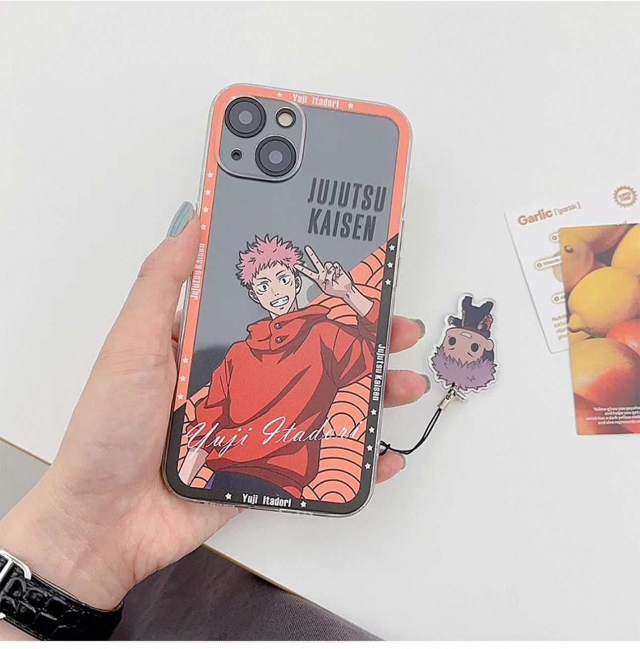 Japanese Anime Jujutsu Kaisen Clean Phone Case with Strap | Satoru Yuji Megumi Inumaki Toge - iPhone Case 7 8 PLUS SE2 XS XR X 11 12 13 14 15 16 Pro Promax 12mini 13mini KawaiiGiftLand