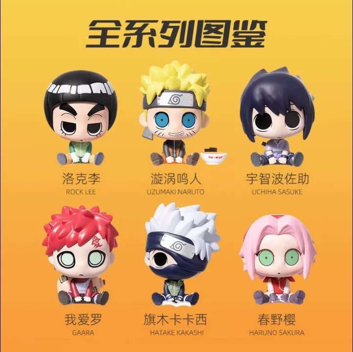 Miniso X Naruto Ninja Mini Sitting Part 1 Series Limited Edition | Naruto Shippuuden Naruto Sasuke Sakura Kakashi Gaara Lee -  Figure Keychain Collectable Toys Mystery Blind Box