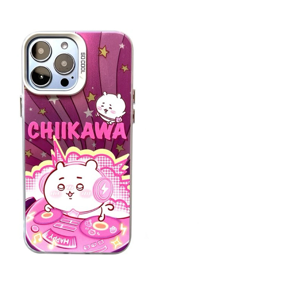 Japanese Cartoon ChiiKawa DJ Music Player | ChiiKawa Hachiware Usagi Momonga - iPhone Case 11 12 13 14 15 16 Pro Promax KawaiiGiftLand