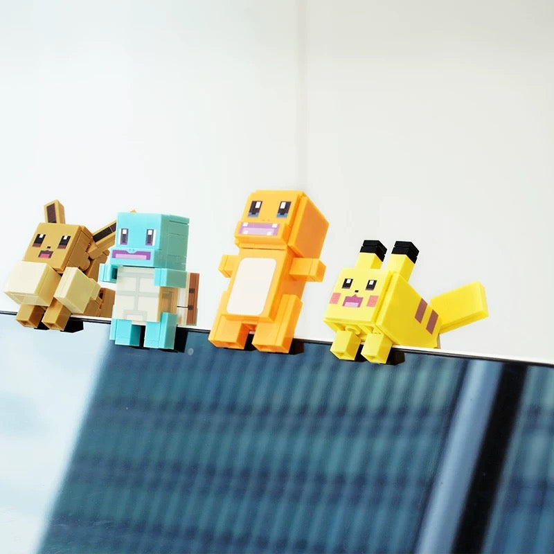 Pokemon Adventures Build Blocks Part 1 | Pikachu Charmander Jigglypuff Mew Magikarp Bulbasaur Squartle - Moveable Building Blocks Toy Collections