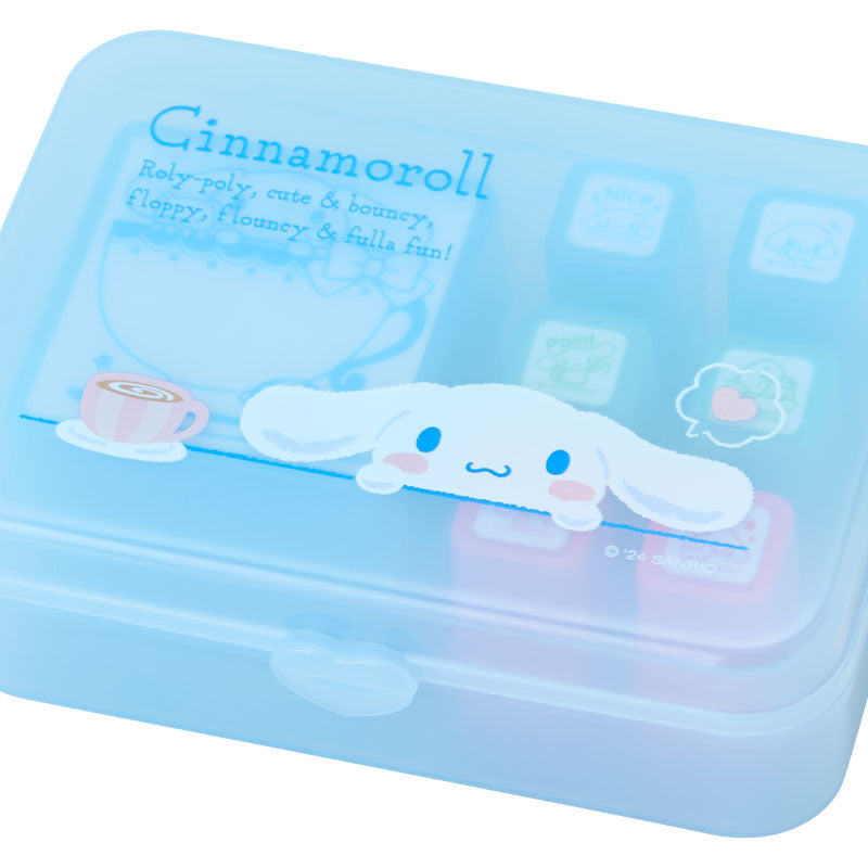 Sanrio Japan Cinnamoroll Stamp Set with Oil Ink - Kawaii Stationery KawaiiGiftLand