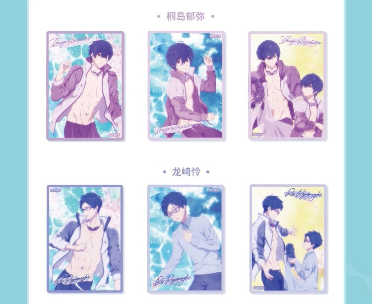 Japanese Anime Free! Iwatobi Swim Club Colourful Child & Teenage Series Card Part 2 | Haruka Makoto Rin Nagisa Rei Kirishima Sosuke - Cute Kawaii Item Blind Bag