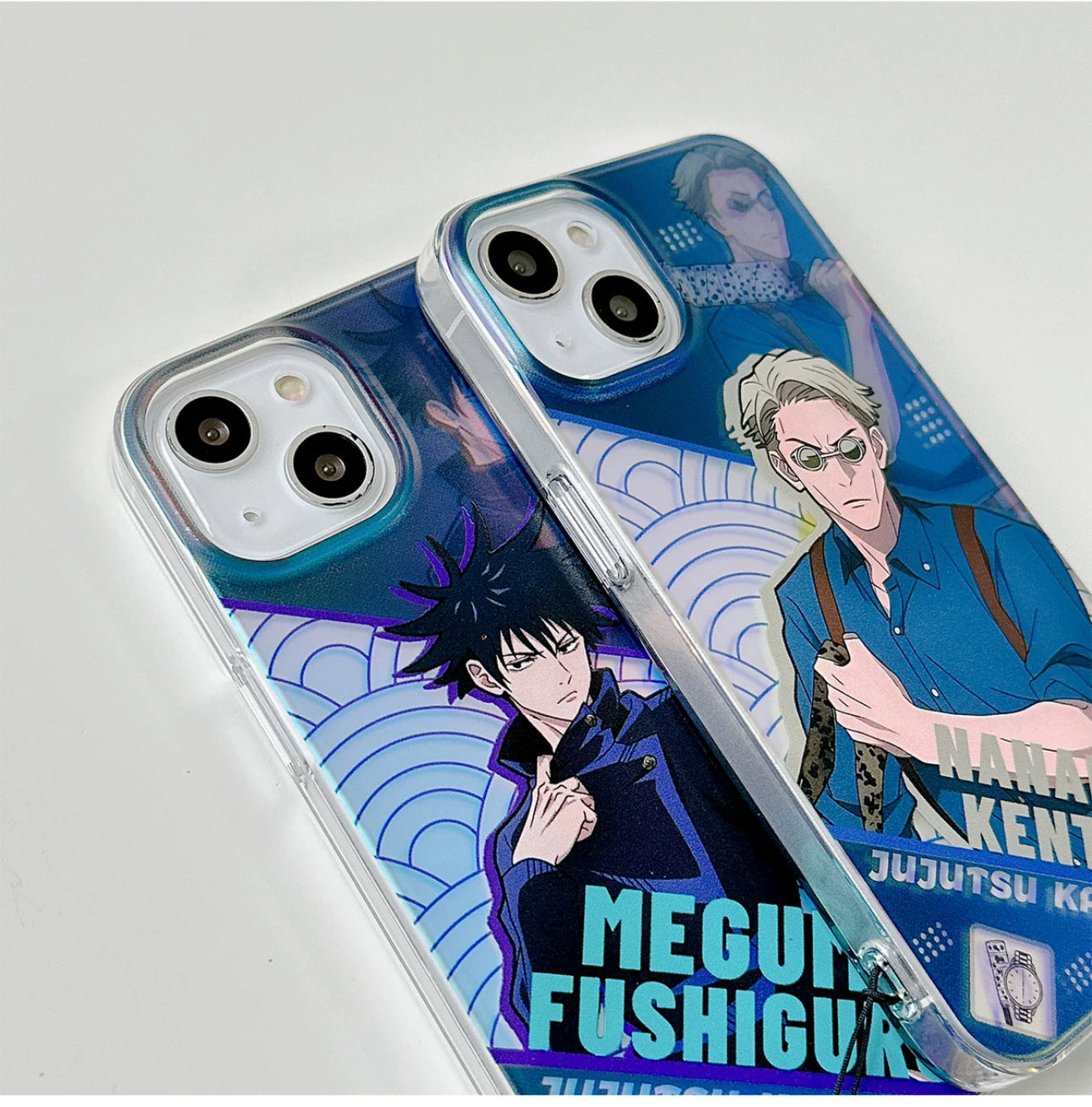 Japanese Anime Jujutsu Kaisen Phone Case with Strap | Satoru Yuji Megumi Nanami - iPhone Case 7 8 PLUS SE2 XS XR X 11 12 13 14 15 Pro Promax 12mini 13mini