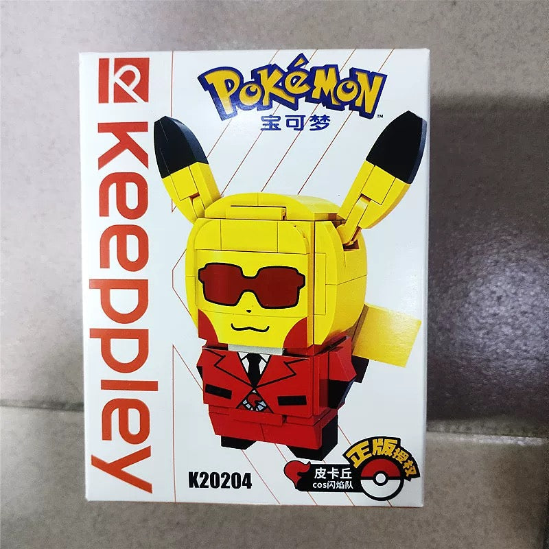 Pokemon Pikachu Cosplay Role Build Blocks | Team Aqua Rocket Galactic Flare - Building Blocks Toy Collections
