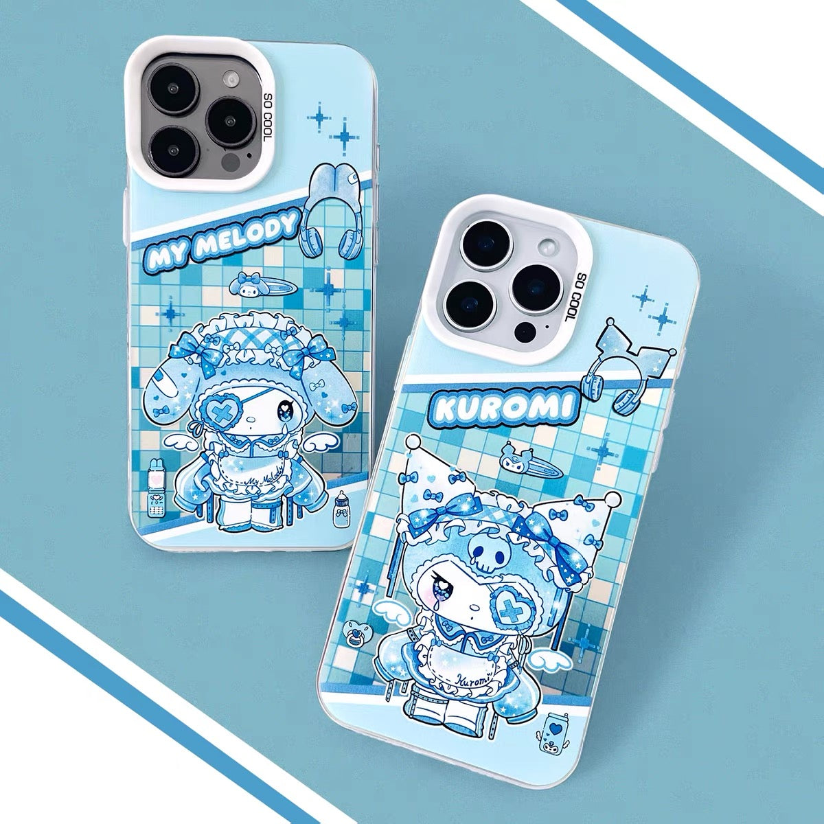 Sanrio | Blue My Melody | iPhone Case | iPhone 17 Air | angle view