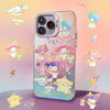 Japanese Cartoon Sanrio Firework Party Laser Case | Little Twin Stars My Melody Kuromi Cinnamoroll Pompompurin - Phone Case Samsung Galaxy S26 S25 S24 S23 S22 S21 FE Ultra Edge