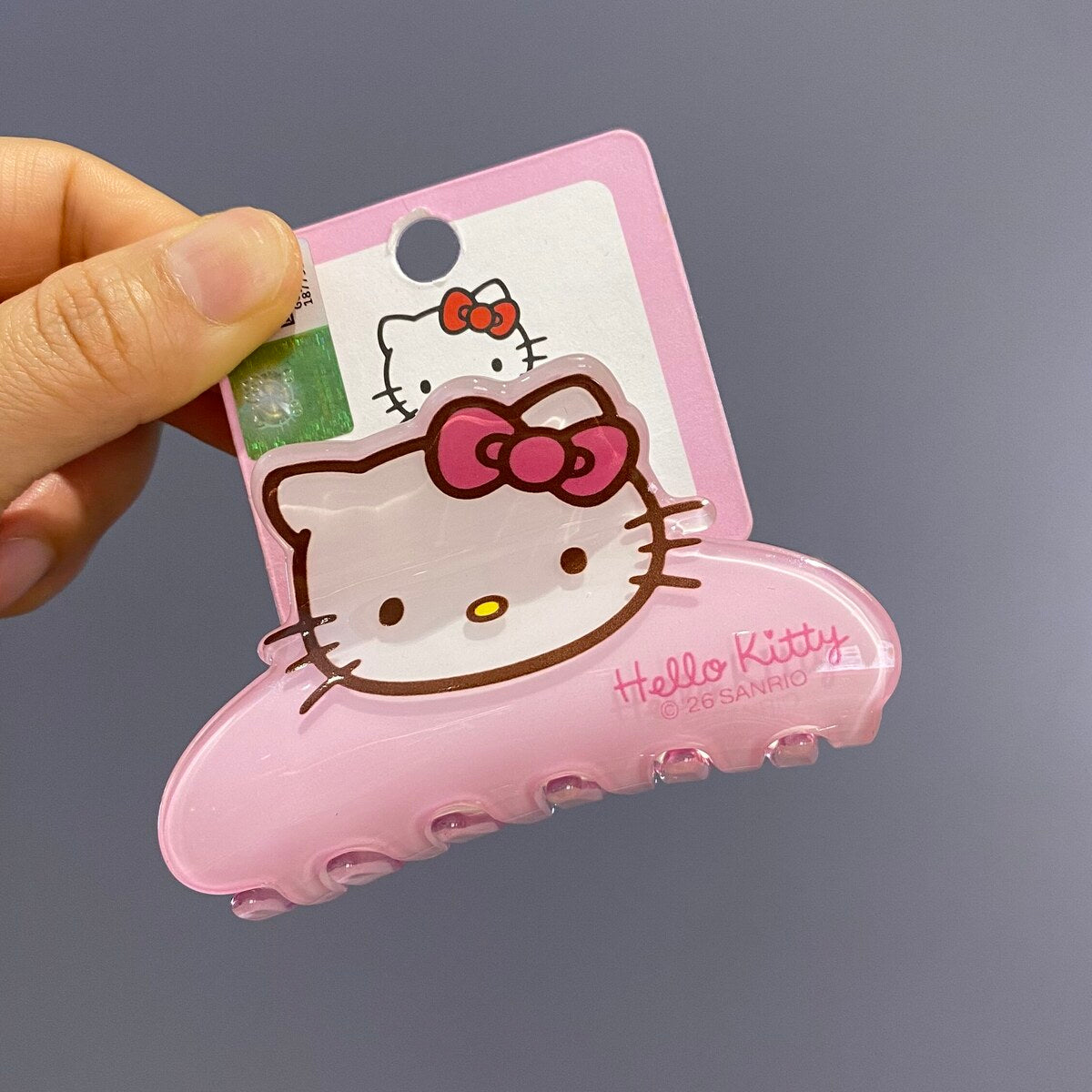 Hello Kitty acrylic medium claw clip 8.8cm