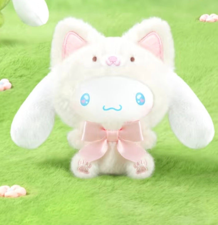 TOPTOY x Sanrio Cinnamoroll Animal Party Series Plush Pendant Blind Box – Kawaii Keychain Charm & Bag Accessory