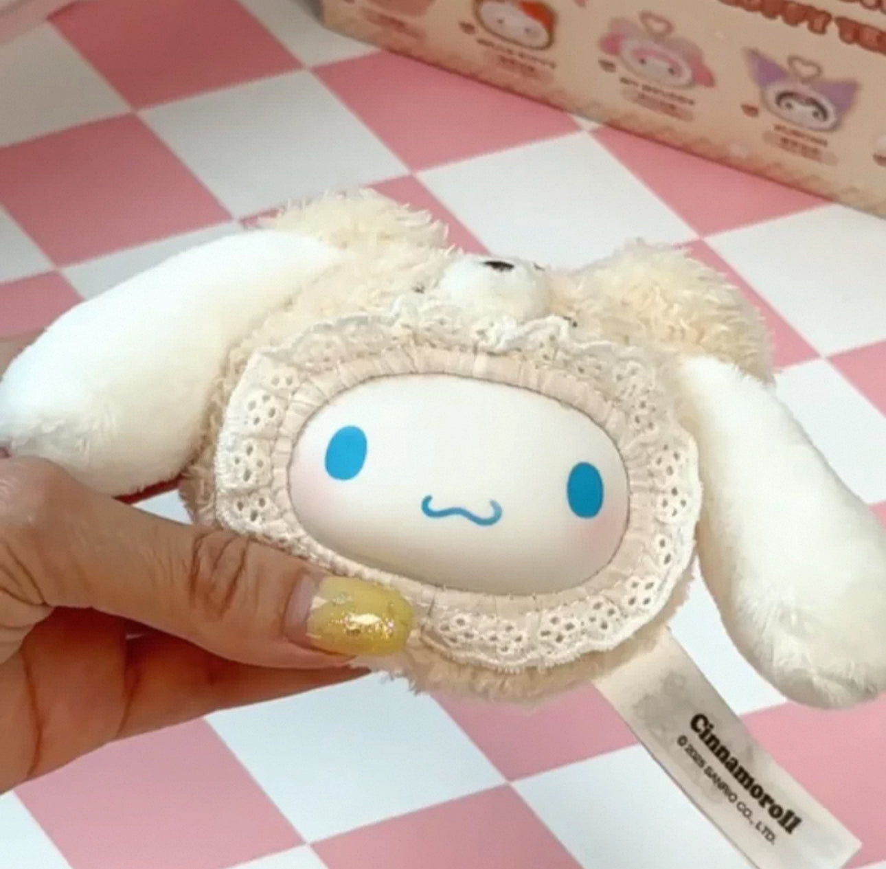 TopToy Sanrio Characters Fluffy Teddy Bear | Hello Kitty My Melody Kuromi Cinnamoroll Pompompurin Pochacco - Vinyl Face Plush Doll Collectable Toys Mystery Blind Box