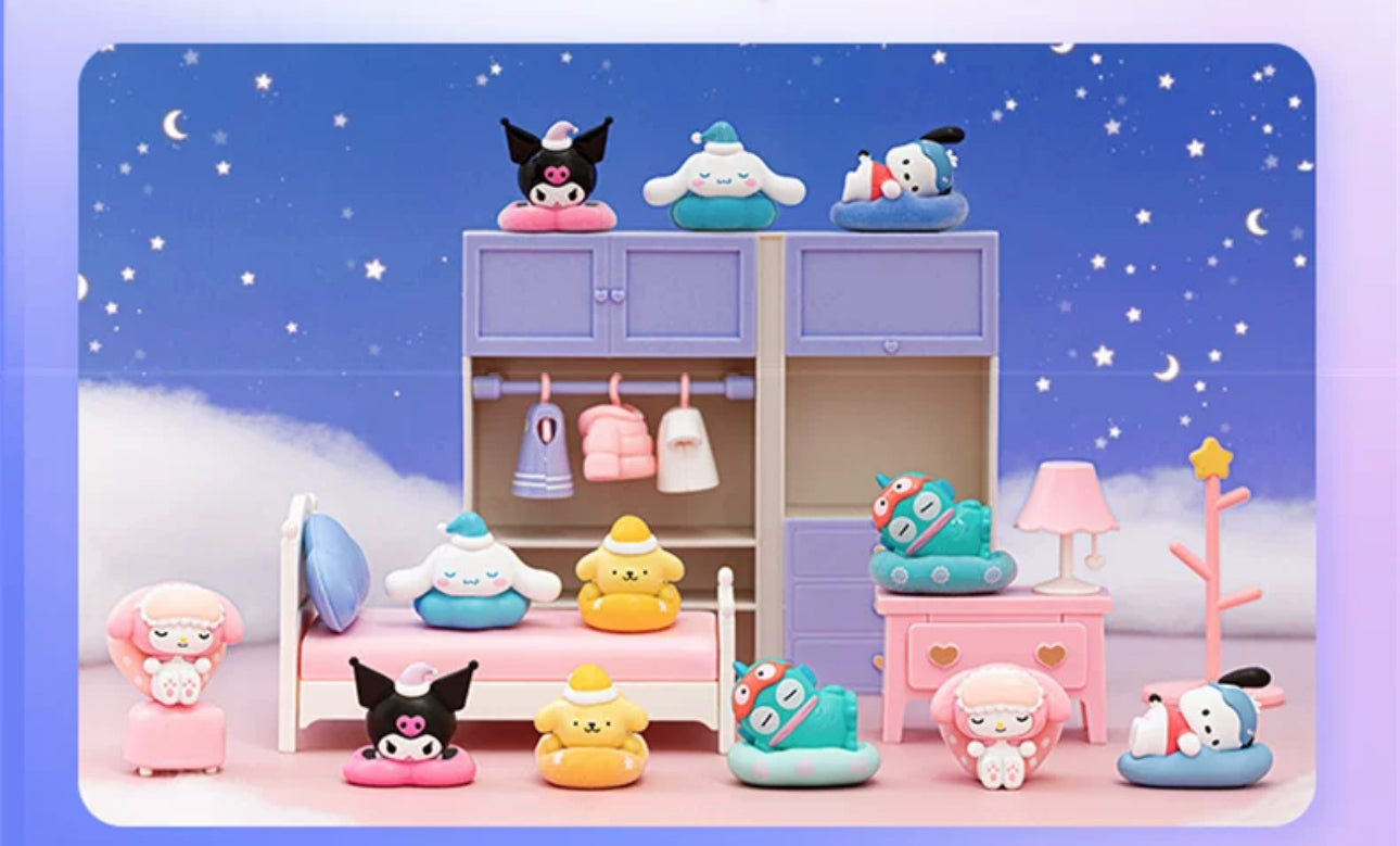 Sanrio Characters Sweet Dream Beans Mini Series | My Melody Kuromi Cinnamoroll Pompompurin Pochacco Hangyodon - Kawaii Collectable Toys Toy Collection KawaiiGiftLand