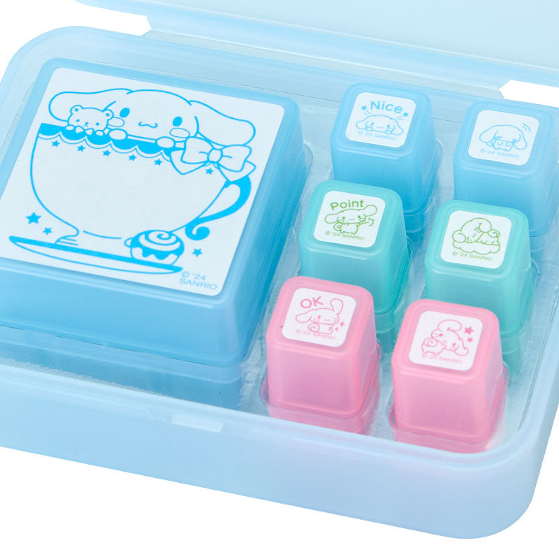 Sanrio Japan Cinnamoroll Stamp Set with Oil Ink - Kawaii Stationery KawaiiGiftLand