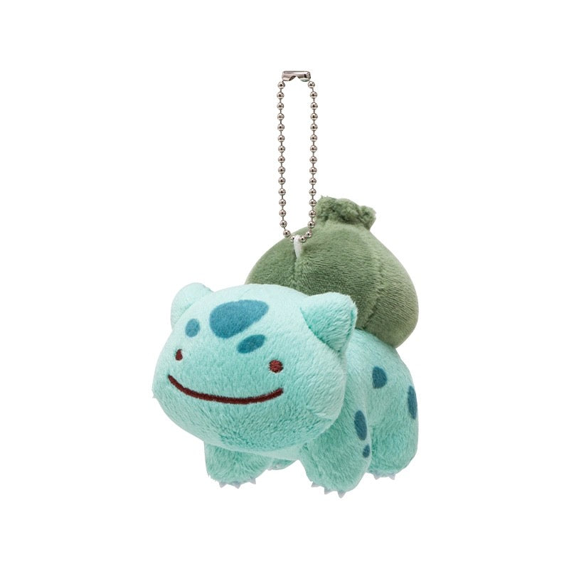 Japan Cartoon Pokemon Center Ditto Crossover | Pikachu Charmander Squirtle Bulbasaur Clefairy Pippi - Mascot Plush Doll Mini Plush Doll Keychain KawaiiGiftLand
