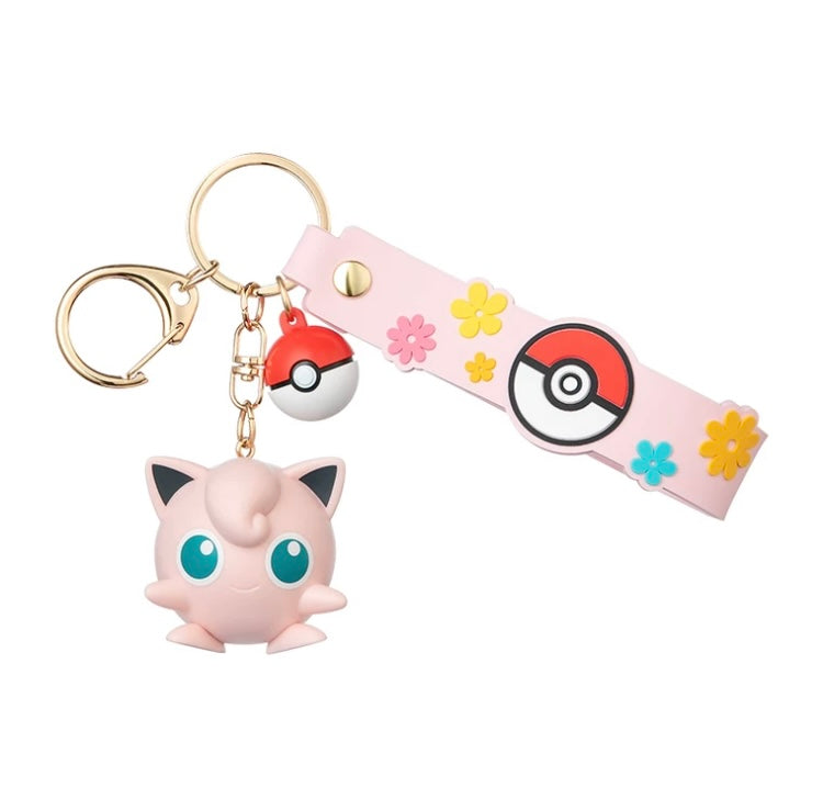 Pokemon Keychain - Pikachu Jigglypuff Gengar Plusle Minun KawaiiGiftLand