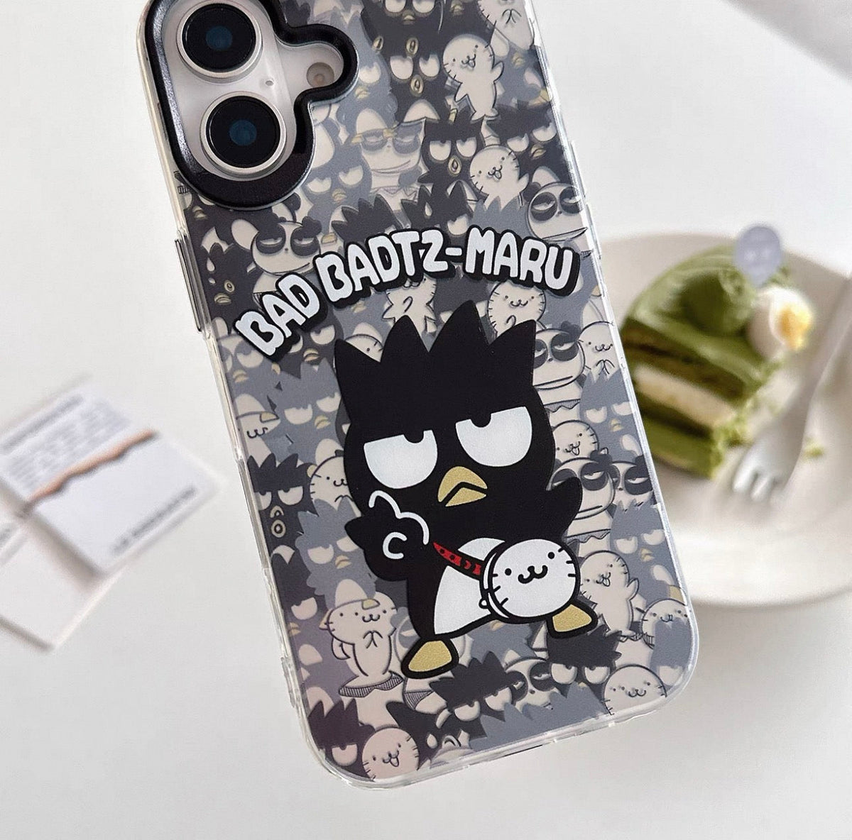 Japanese Cartoon Phone Case | Laser Bad Badtz Maru XO Outing & Angle Little Twin Stars - iPhone CasePhone Case PLUS SE2 XS XR X 11 12 13 14 15 16 17 Pro Promax 12mini 13mini
