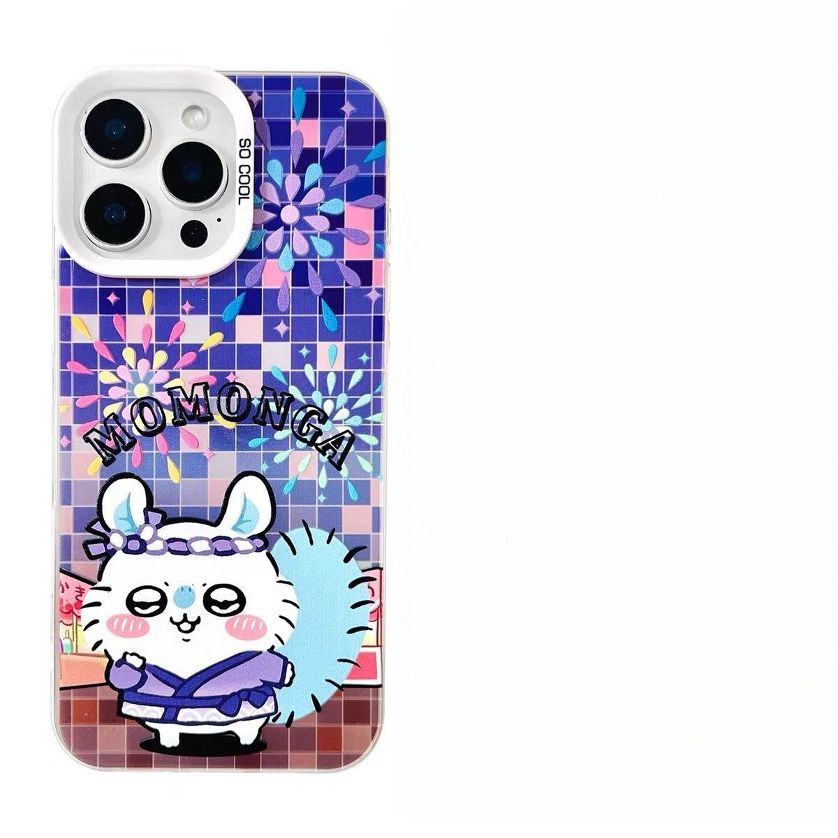 Japanese Cartoon ChiiKawa Summer Festival Laser Case | ChiiKawa Hachiware Usagi Momonga - iPhone Case 11 12 13 14 15 16 16e 17 17e 18 Pro Promax