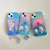 Japan Cartoon Sailor Moon x Sanrio with Phone Strap | Laser Sailor Girl X Little Twin Stars Pochacco - Phone Case Samsung Galaxy S26 S25 S24 S23 S22 S21 FE Ultra Edge
