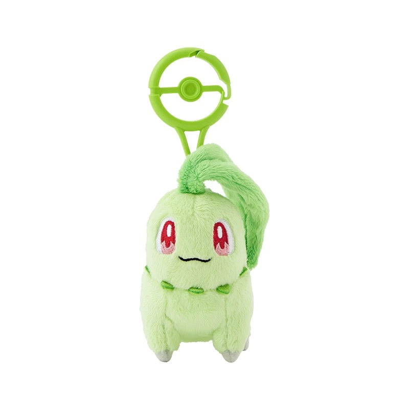 Japan Cartoon Pokemon Center Pokeball Keychain 2nd & 3rd Generation | Chikorita Cyndaquil Totodile Treecko Torchic Mudkip - Mascot Mini Plush Doll KawaiiGiftLand